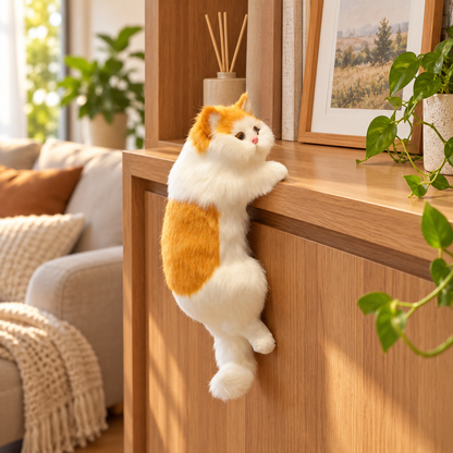 Hanging Plush Cat Decoration