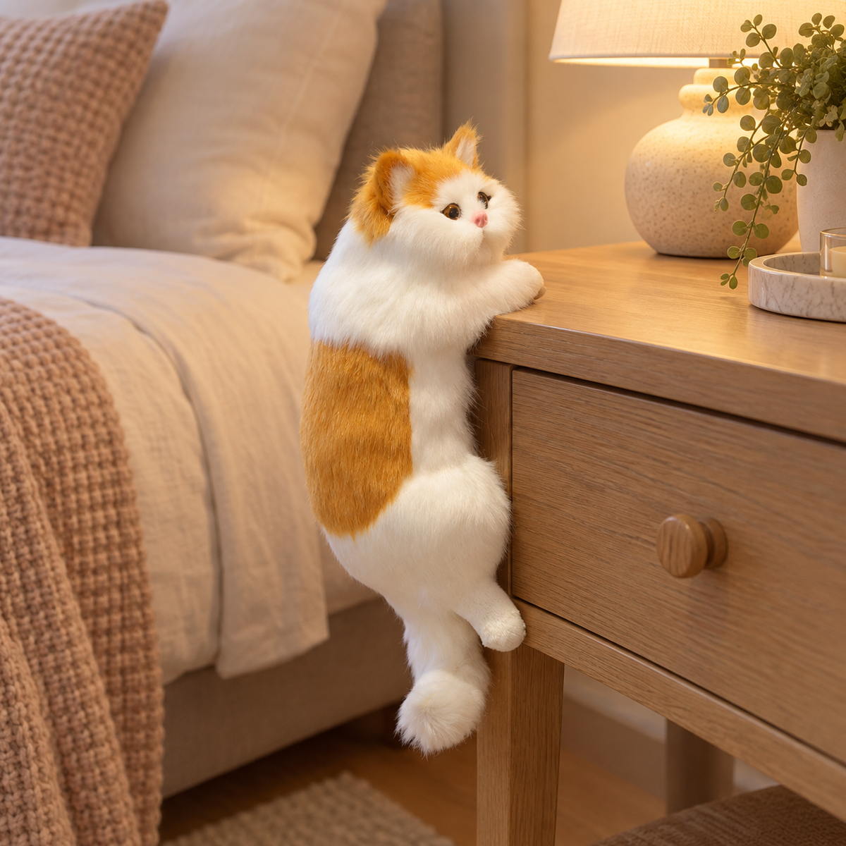 Hanging Plush Cat Decoration