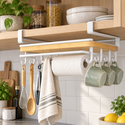 Multi-Function Under Cabinet Kitchen Storage Rack