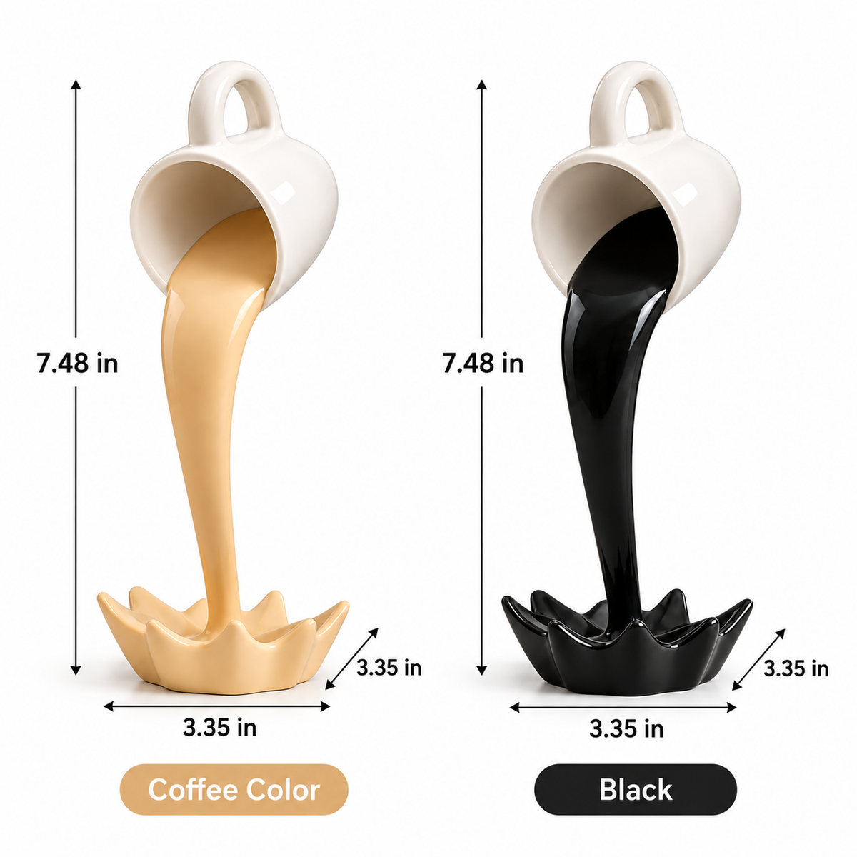 Creative Floating Pouring Cup Decorative Sculpture