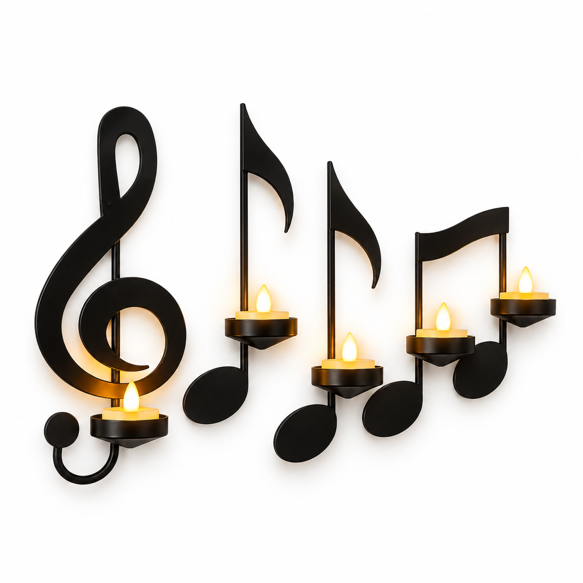 European Style Musical Note Wall Candle Holder