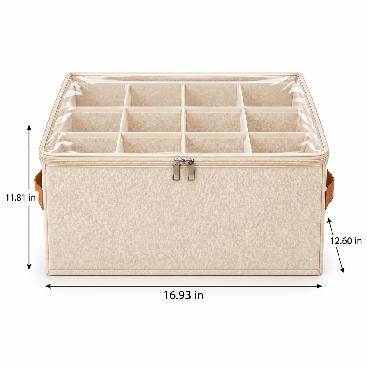 Foldable Shoe Storage Organizer Box with Dividers