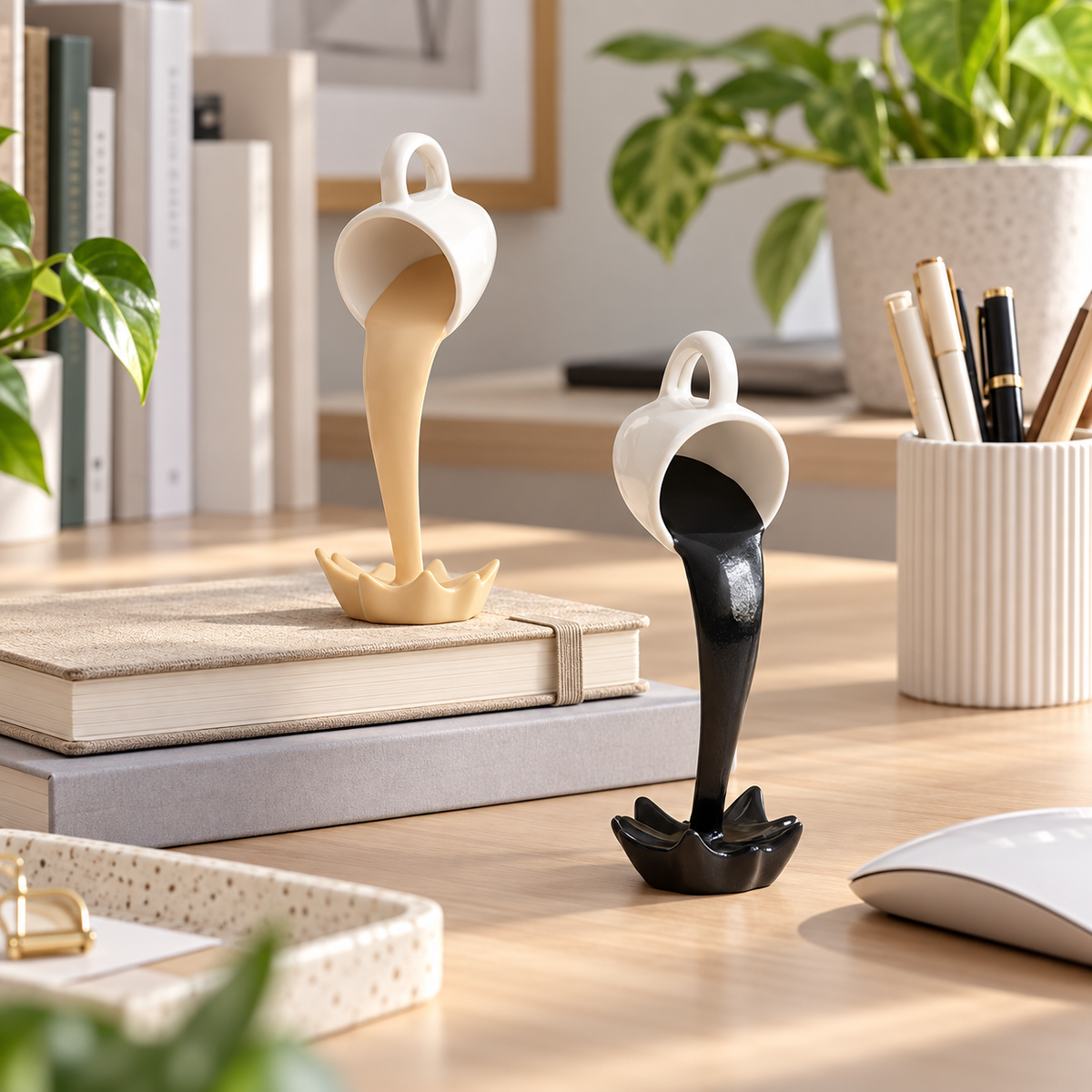 Creative Floating Pouring Cup Decorative Sculpture